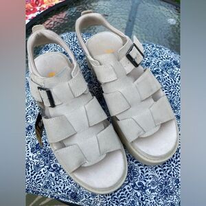 NWT Caterpillar CAT Women’s Rigor Sandals Light Gray Platform Rugged Size 10